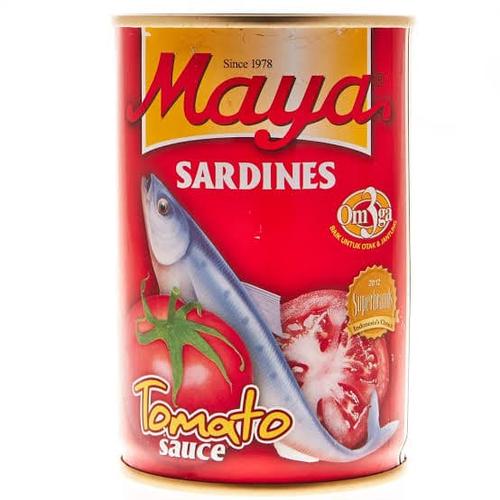 Foto Produk Maya Sardines / Sarden besar ukuran 425 gram Saos Tomat dari Arfan Sembako