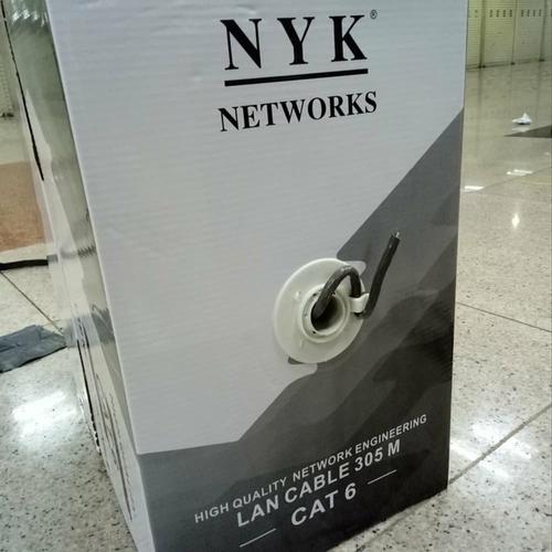 Foto Produk Kabel LAN UTP Cat 6 Murah 1 Roll Cat6 abu-abu dari Oktha Store