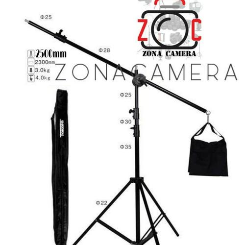 Foto Produk Takara Boom Stand 180 Set Arm Kit Komplit High Light Kaki Bom Lighting dari zona camera