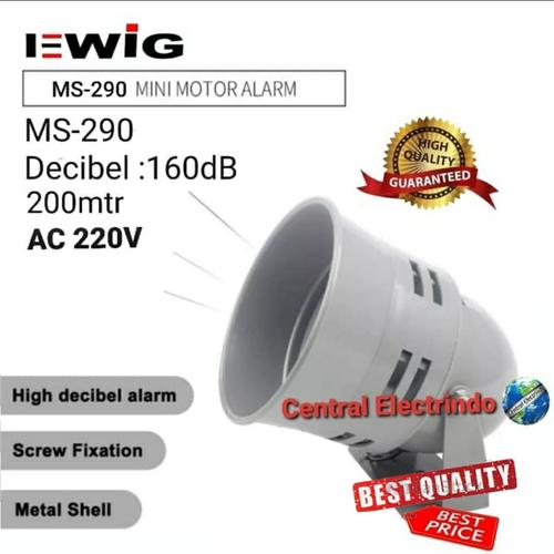 Foto Produk MOTOR SIRENE MS 290(5") 220V. dari central electrindo