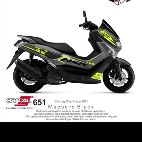 Jual Cutting Sticker Nmax Minimalis - Striping Nmax - warna kuning