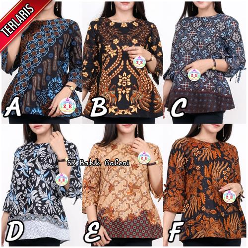Foto Produk Baju batik wanita Blouse super Murah FLASHSALE - Batik atasan wanita - Pilih Code, M dari SR Batik Galeri
