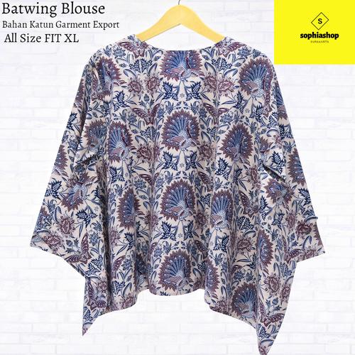 Foto Produk BLOUSE BATIK WANITA batwing BAHAN ORIGINAL BATIK SOLO HI-QUALITY dari SOPHIASHOP1991