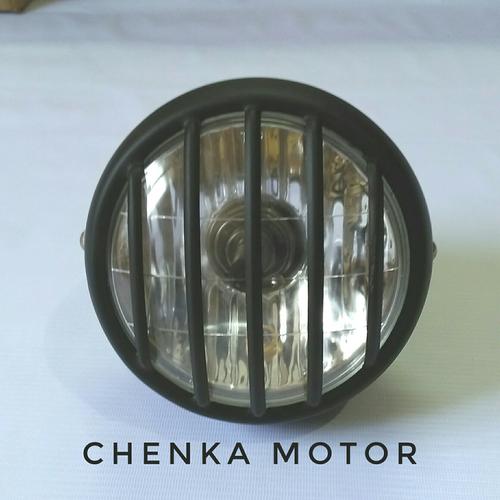 Foto Produk reflektor lampu depan cb 100.jeep grill.besi hitam. dari Chenka Jaya