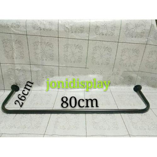 Foto Produk Gawang baju tembok atau dinding ukuran 80cm - Putih dari jonidisplay