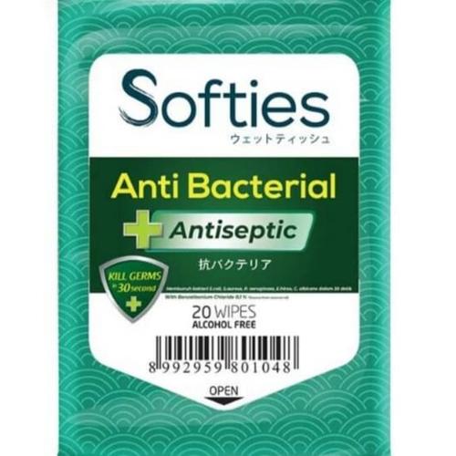 Foto Produk Softies Wet Tissue Antibacterial (The Best Wet Antiseptic Tissue) dari DAPURWANGI