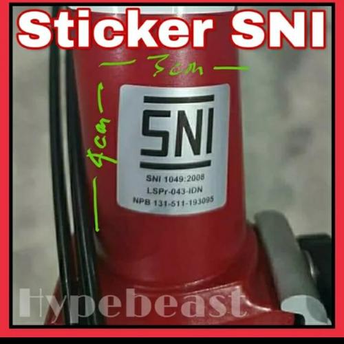 Foto Produk Ready Stock Sticker Stiker Brompton SNI Sepeda Lipat Folding Bike OCC dari Bos Gede
