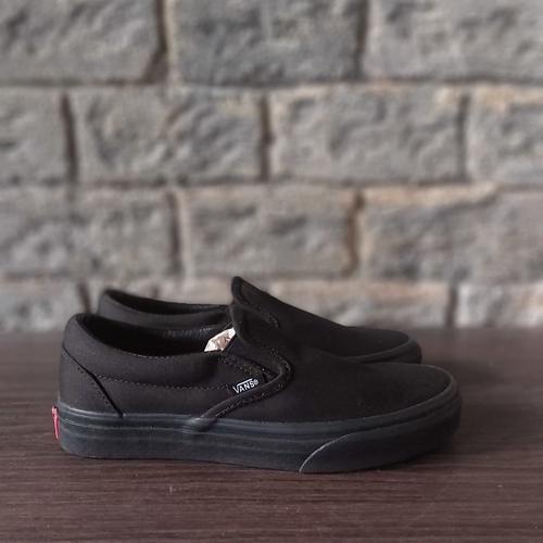 vans slip on black original