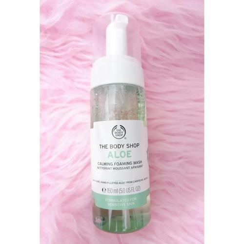 the body shop aloe foaming facial wash