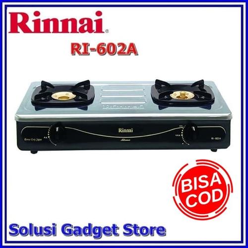 Jual Rinnai Kompor Gas 2 Tungku RI-602A - Stainless Steel - Jakarta Utara -  Solusi Gadget Store | Tokopedia