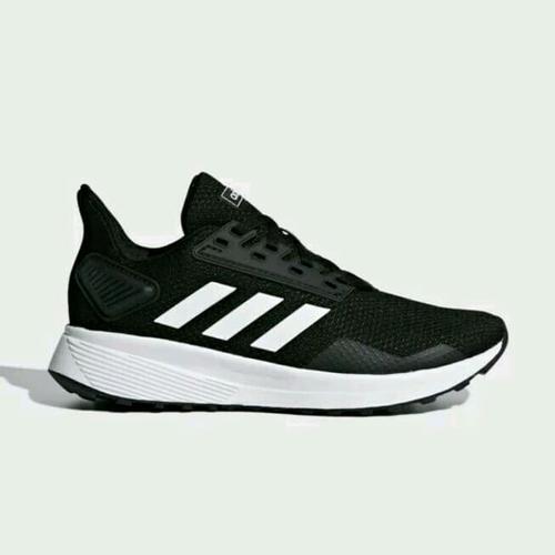 Jual sepatu lari adidas duramo black white original bnib Kota