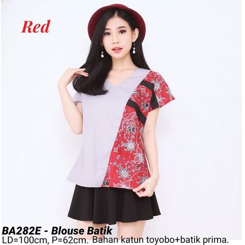 Foto Produk BLOUSE BATIK SEORI CANTIK MODERN ATASAN CEWEK BAJU WANITA CANTIK MURAH - Red dari Ace Sakura Fashion