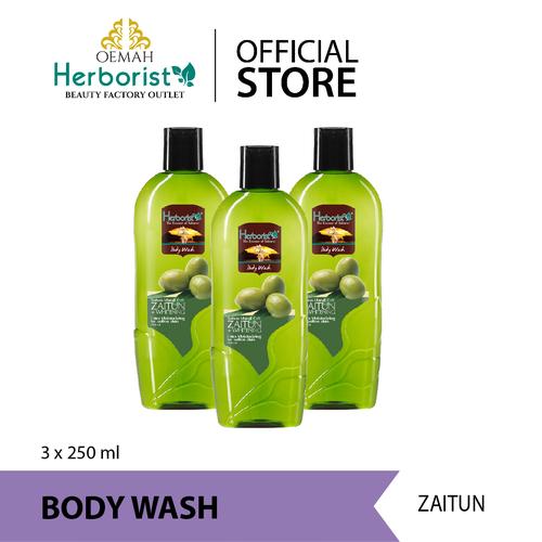 Foto Produk Herborist Sabun Mandi Zaitun 250ml (Paket 3 Pcs) dari Oemah Herborist