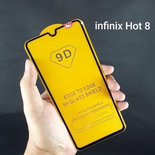 Foto Produk Tempered Glass infinix Hot 8 Full Layar 9D / 11D Anti gores Kaca dari Selalu Kasih murah