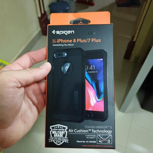 Foto Produk Spigen iphone 7 plus/8 plus case tough armor 2 Black dari Betta 33