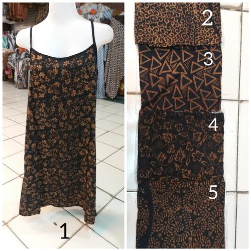 Foto Produk Baju Tidur Dress Tali Satu Coklat dari Batik mbak siti