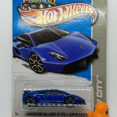 Jual Hot Wheels Lamborghini Gallardo LP 570-4 Superleggera Blue