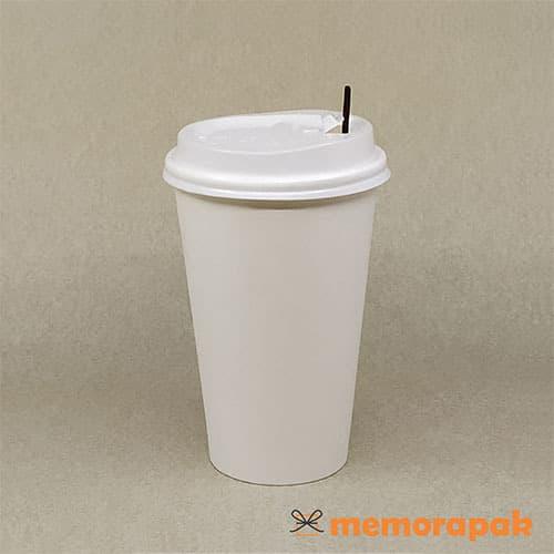 Jual Paper Cup 16 oz - Hot Cup + Tutup Putih + Stirrer - Kota Bandung ...