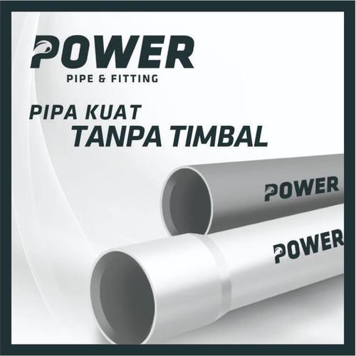 Jual pipa power max 1,5 inch panjang 1m 1 batang pipa kuat tanpa timbal ...