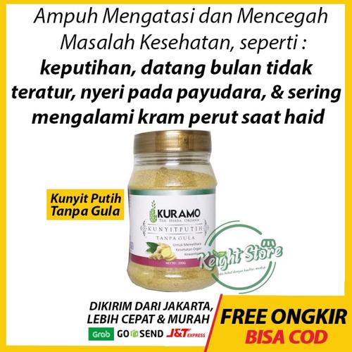 Foto Produk Kuramo Kunyit Putih Tanpa Gula Lancar Haid Kista Miom Kanker Maag Gerd dari Keight Store