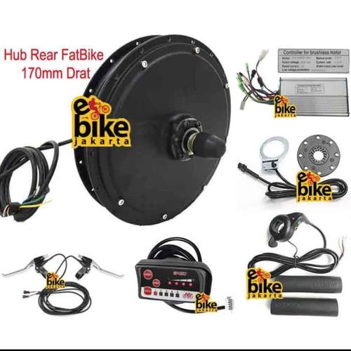 Kit Hub Motor 170mm Drat Sinewave 1000w 