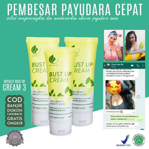 Foto Produk Royalty Paket Bust Up 3 Tube Pembesar Payudara Aman BPOM dan Ampuh dari DELASHA STORE