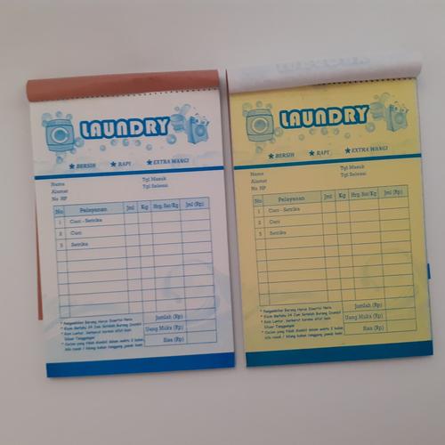 Foto Produk NOTA LAUNDRY 2 ply biru dari DNA Graphic
