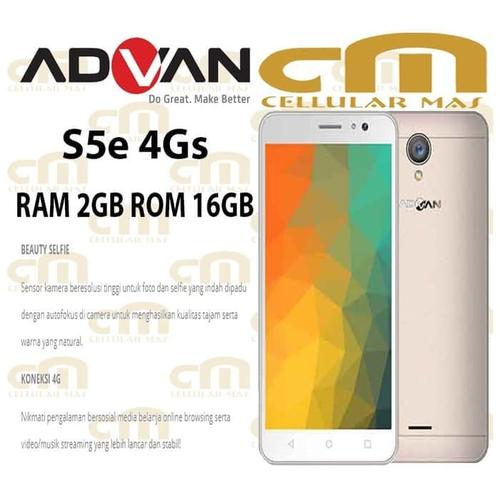 Jual Advan S5e 4gs 4g Lte 2 16 Ram 2gb Rom 16g Garansi Resmi Advan Kab Bandung Refans Shoop Tokopedia