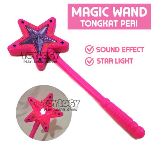 Foto Produk Mainan Anak Perempuan Tongkat Peri Magic Wand Fairy Stick Lampu Suara dari Toylogy
