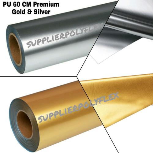 Jual Polyflex PU 60 CM Premium Gold Dan Silver Glossy Meteran - GOLD ...