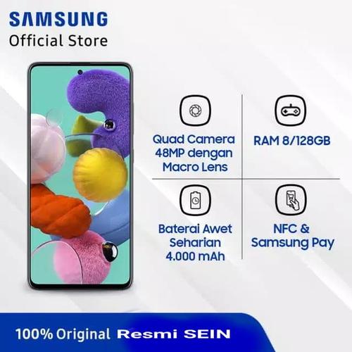 Jual Samsung Galaxy A51 Ram 8 128gb Sein Hitam Kota Kediri Garden Cell Official Tokopedia