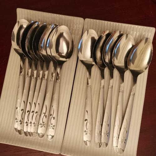 Foto Produk sendok makan motif bunga / sendok stainless steel (6pcs) dari KOKO'DANNY