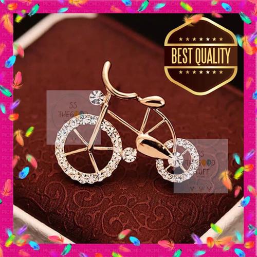 Foto Produk Pin Bross Motif Sepeda Berlian Premium Quality Best Seller! dari SS TheGoodStuff