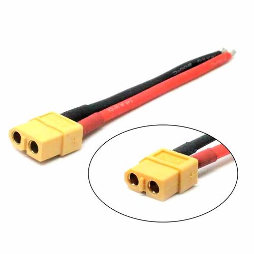 Foto Produk Konektor XT60 Kabel 14AWG 10 Cm - MALE dari Homa RC