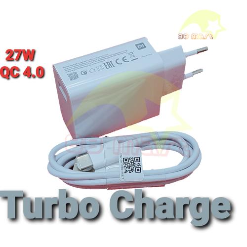 Foto Produk Charger Xiaomi Mi9 Cable Type C Turbo Charging 27W QC 4.0 Fast Charge dari 88 Mart