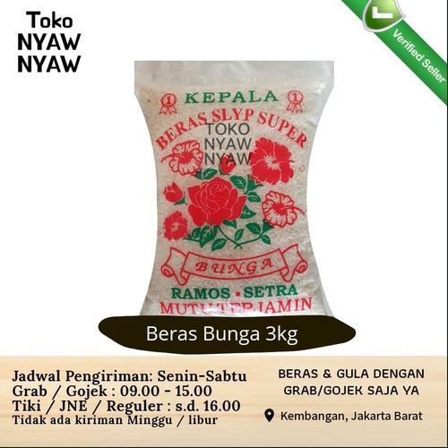 Foto Produk Beras Bunga 3 kg (setra ramos 3kg) dari Nyaw Nyaw
