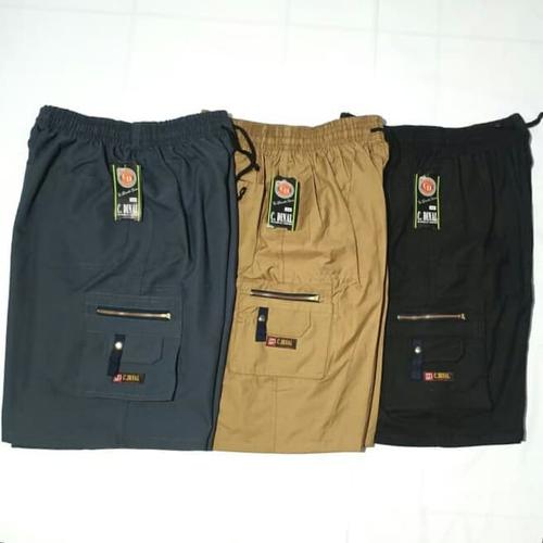 Foto Produk Celana pendek 3/4 cargo C.Dinal Size Jumbo, celana kargo jumbo dari SM Hawai