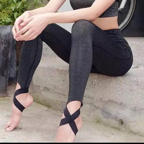 Jual long yoga pants bahan polyester 