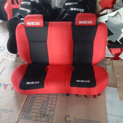 Foto Produk cover jok jok racing belakang untuk brio - Hitam dari HWIS Jok&Part Racing