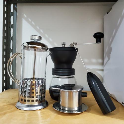 Promo Coffee maker set. Coffee grinder 