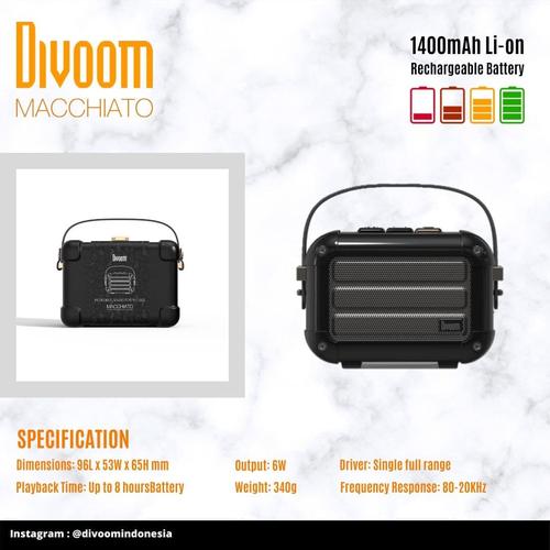 Promo SPEAKER DIVOOM MACCHIATO (Original) Garansi Resmi 1 Tahun Cicil 0 ...