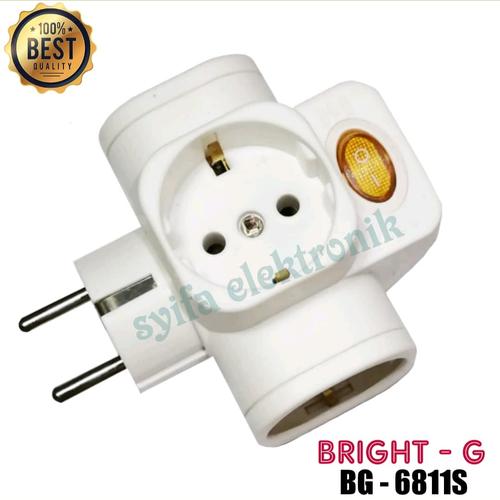 Jual colokan stop kontak listrik 3 lubang ada tombol on/off - Kota ...