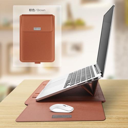 leather laptop pouch