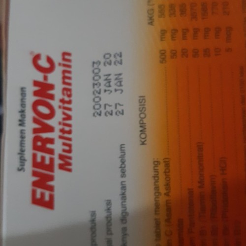Foto Produk Enervon C isi 100 tablet khusus Gojek or Grab saja dari Pocoyo And Friend's
