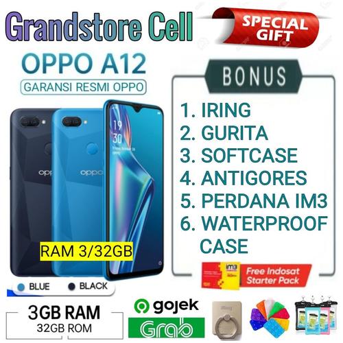 Foto Produk OPPO A12 RAM 3/32 GB GARANSI RESMI OPPO INDONESIA - Demo Tanpa Dus dari Grandstore cell