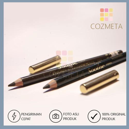 Jual Soothe Eyeliner Eyeshadow Pencil Black Brown Pensil Alis Hitam