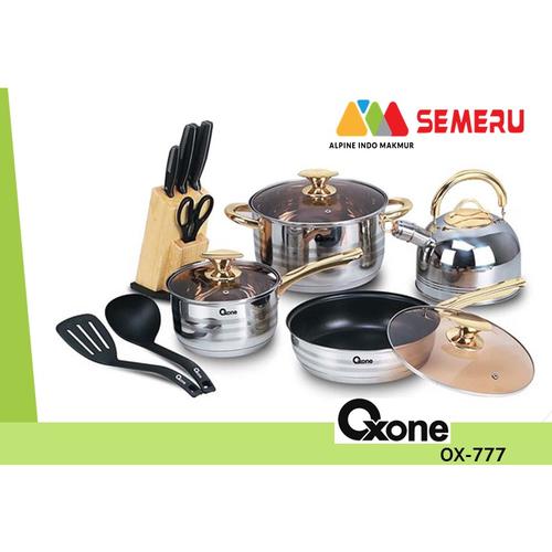 Gambar OXONE Panci Rosegold Cookware Set OX 777 / Set Panci Warna Emas OX-777 dari Semeru Store Makassar undefined Tokopedia