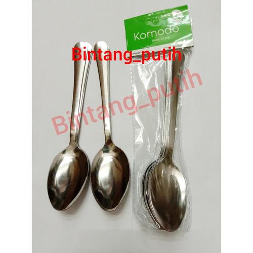 Foto Produk SENDOK MAKAN KOMODO STAINLESS ISI 6 PCS dari Bintang_Putih