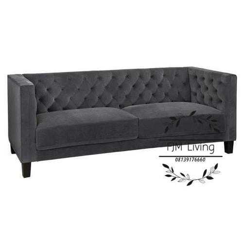 Jual Sofa Tamu Minimalis 2 Seater Tufted Dark Grey Kab Jepara Fjmliving Tokopedia Jual Sofa Tamu Minimalis 2 Seater, Tufted Grey Sofa