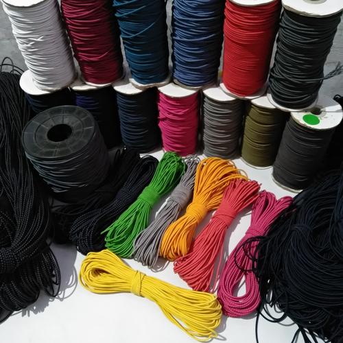 Foto Produk tali elastis 3 mm per roll 25 meter tali string cord bulat karet dari ravindra gear